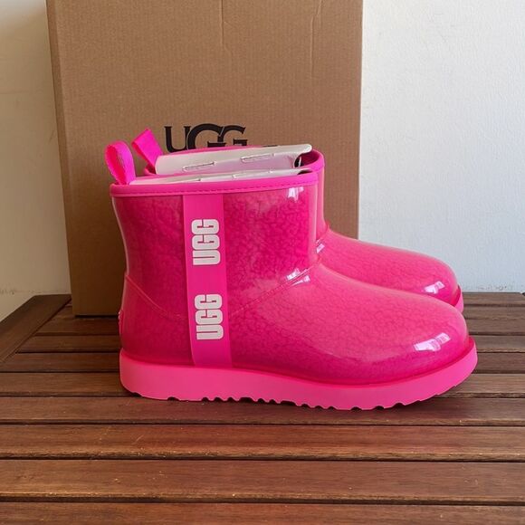 UGG Kids' Classic Clear Mini II Rock Rose Big Kid 6 - Picture 10 of 15